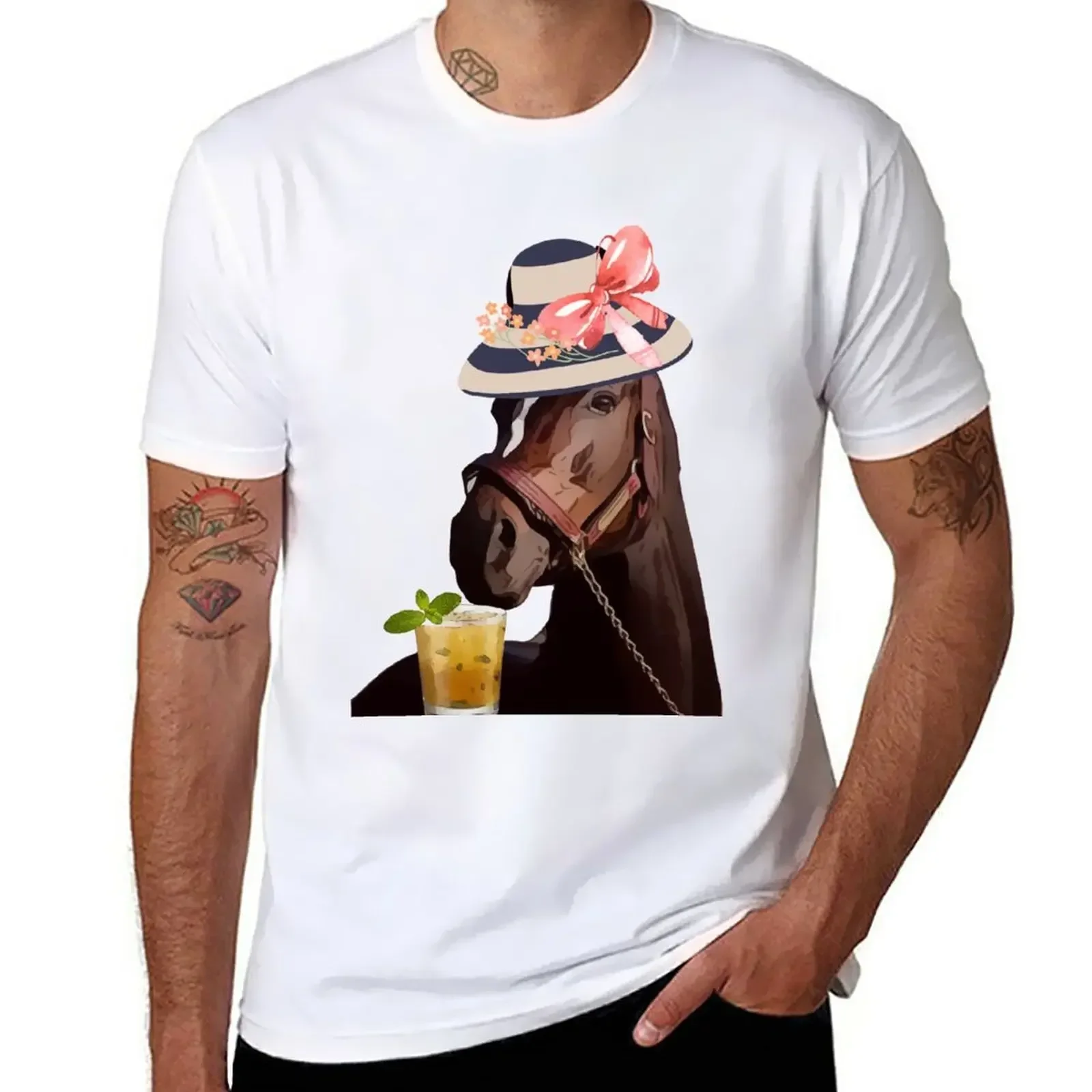 

Funny Derby Party Horse Racing Shirt T-Shirt summer clothes animal prinfor boys mens vintage t shirts