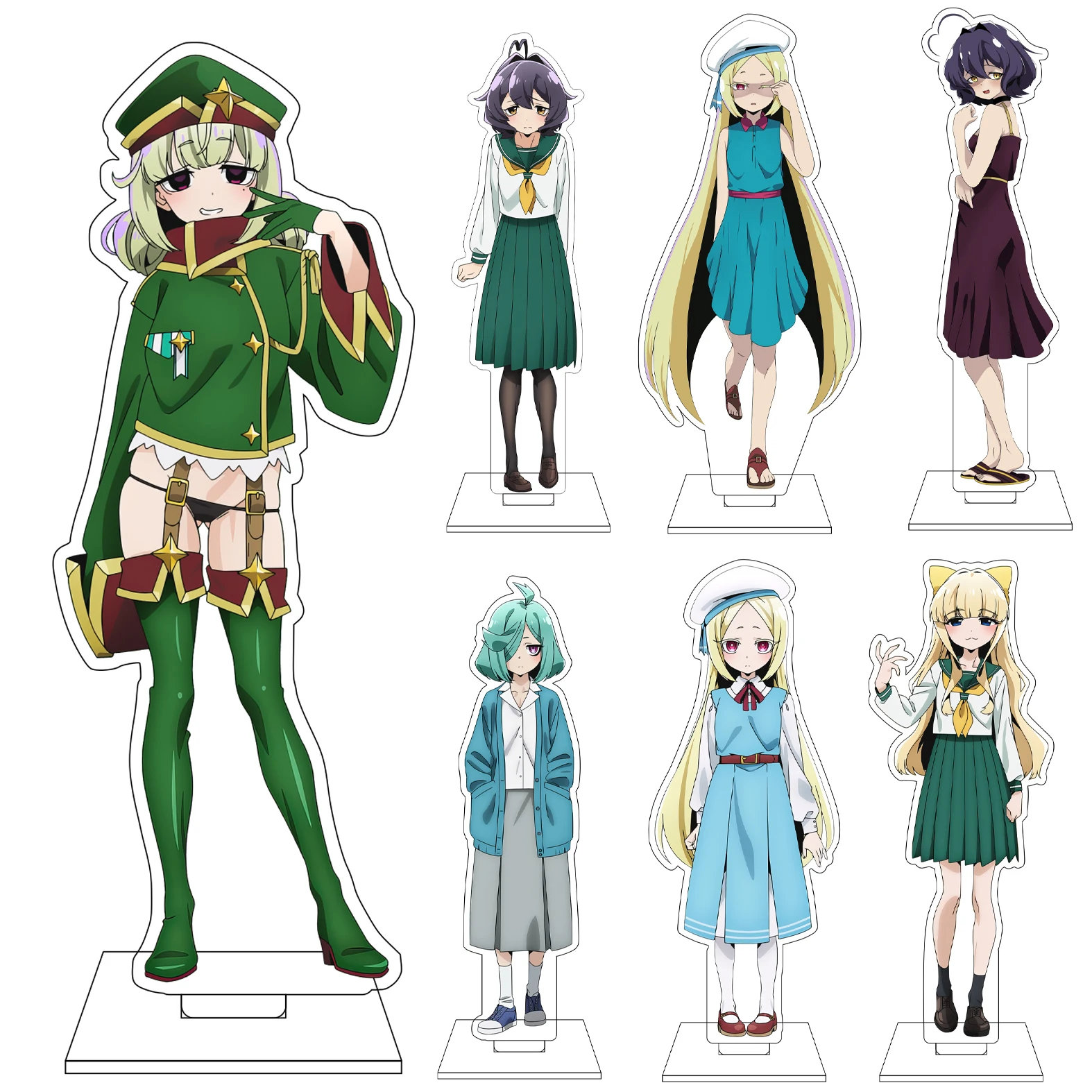 16CM Anime Gushing over Magical Girls Cosplay Acryl-Figurenständer Magia Sulfur Akoya Matama Hiiragi Utena Ornamente Geschenke