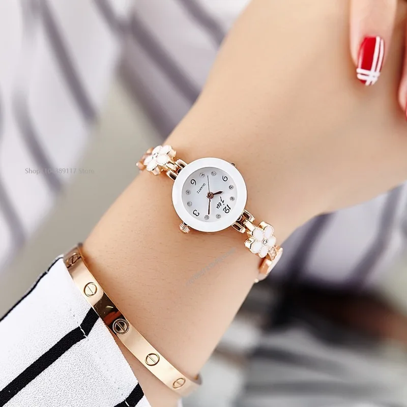 Ladies's Wristwatch Alloy Rhinestone Luxury  Watch for Women Casual Quartz Bracelet Watch Relogio Feminino Часы Женские
