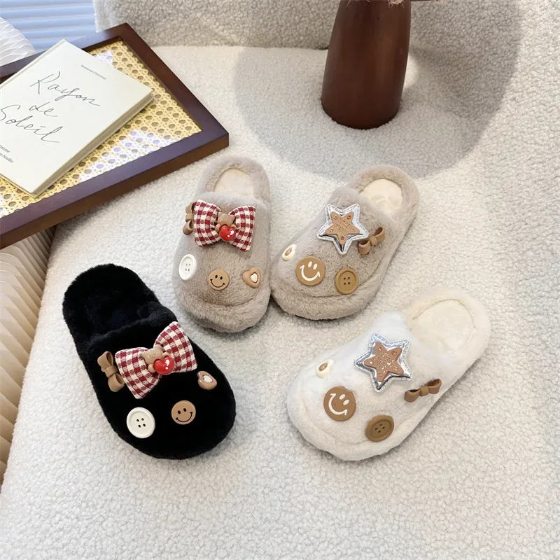 

Новейшие зимние хлопковые тапочки для малышей 2025 года — теплые пушистые тапочки с героями мультфильмов для мальчиков, домашние детские тапочки с мягкой подошвой