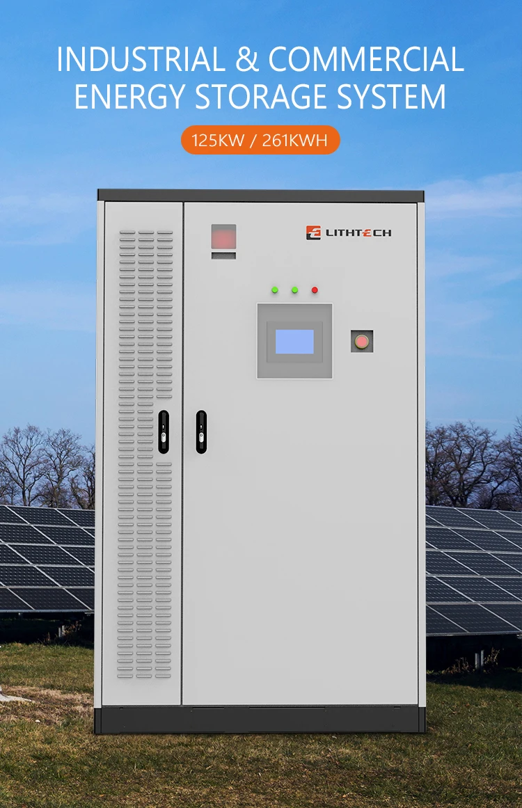 Armadio di accumulo di energia Lithech 125KW 261kWh Armadio 1C Bess Sistema di accumulo di energia a batteria solare