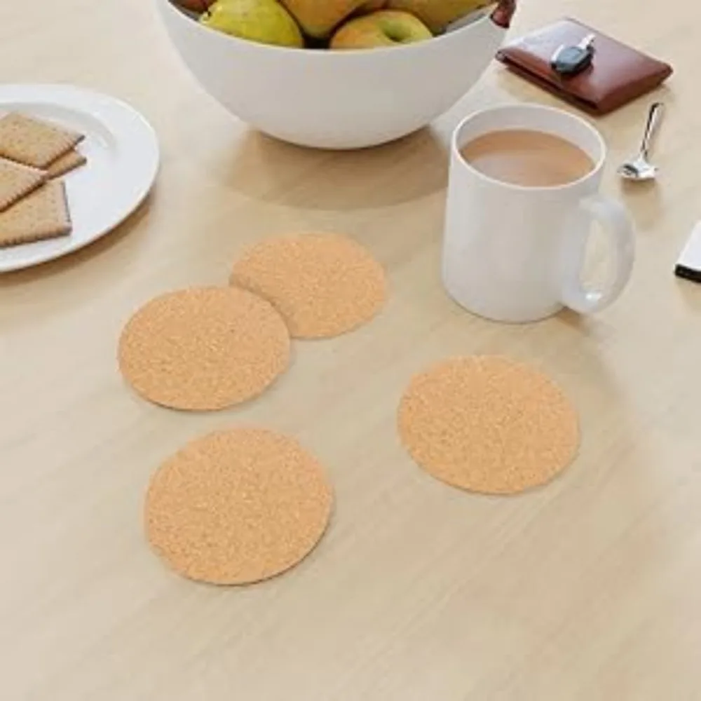 25Pcs Self-Adhesive Mini Backing Cork Tiles Sheets Round 4
