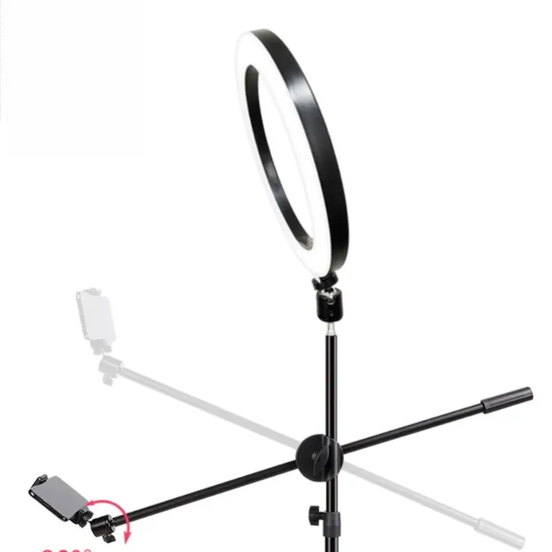Mobile Phone High Angle Stand Live Streaming Equipment Full Set Desktop Fill Light Floor Tripod Gourmet Nail Art Video