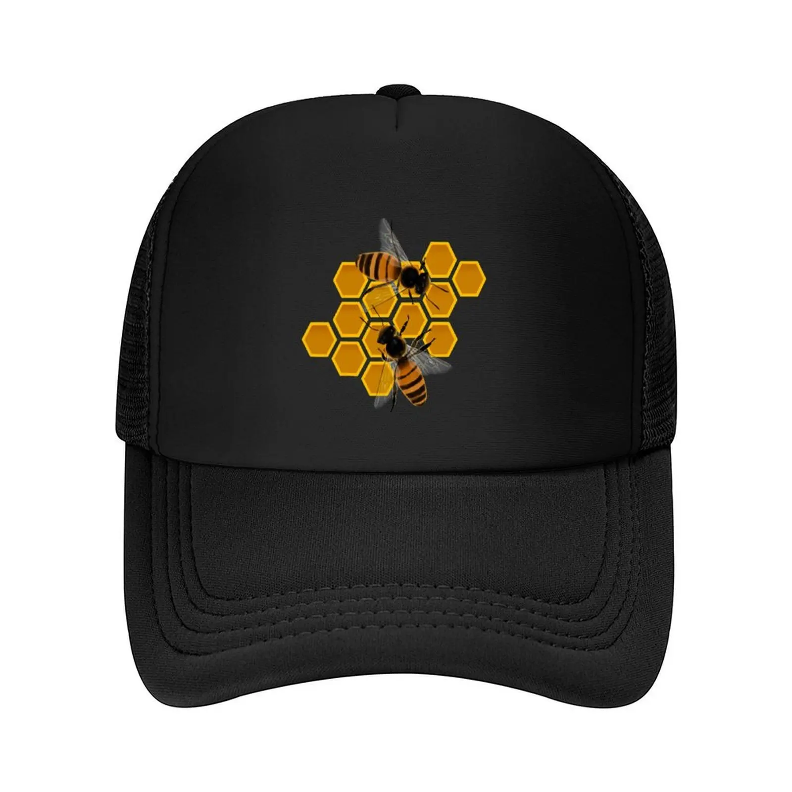

Bees and honeycomb illustration Baseball Cap derby hat Hood funny hat Winter hat For Girls Men's