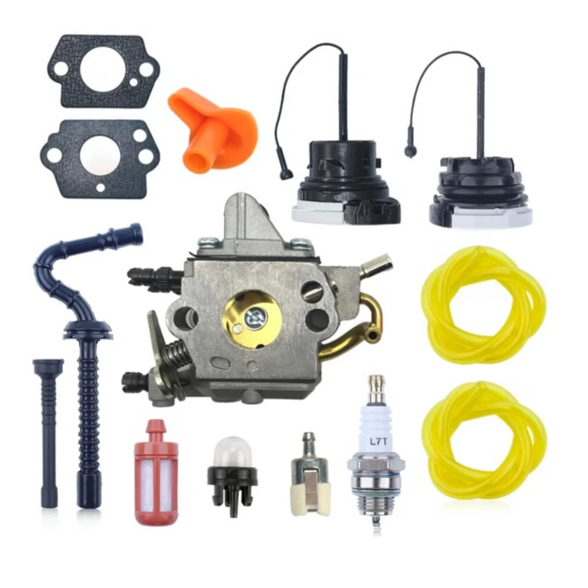 1137-120-0650 Carburetor Fits for Stihl MS192 MS192T MS192TC Chainsaw Carb Replace Zama C1Q-S258 with Fuel Line Filter