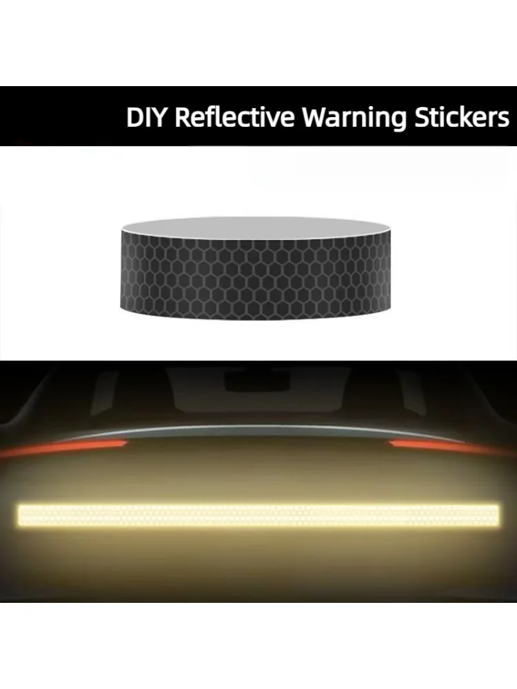 AliExpress NONE Black Reflective Tape Waterproof Adhesive Reflective Warning Decal Car Motorcycle Bicycle Helmet Reflective Strip