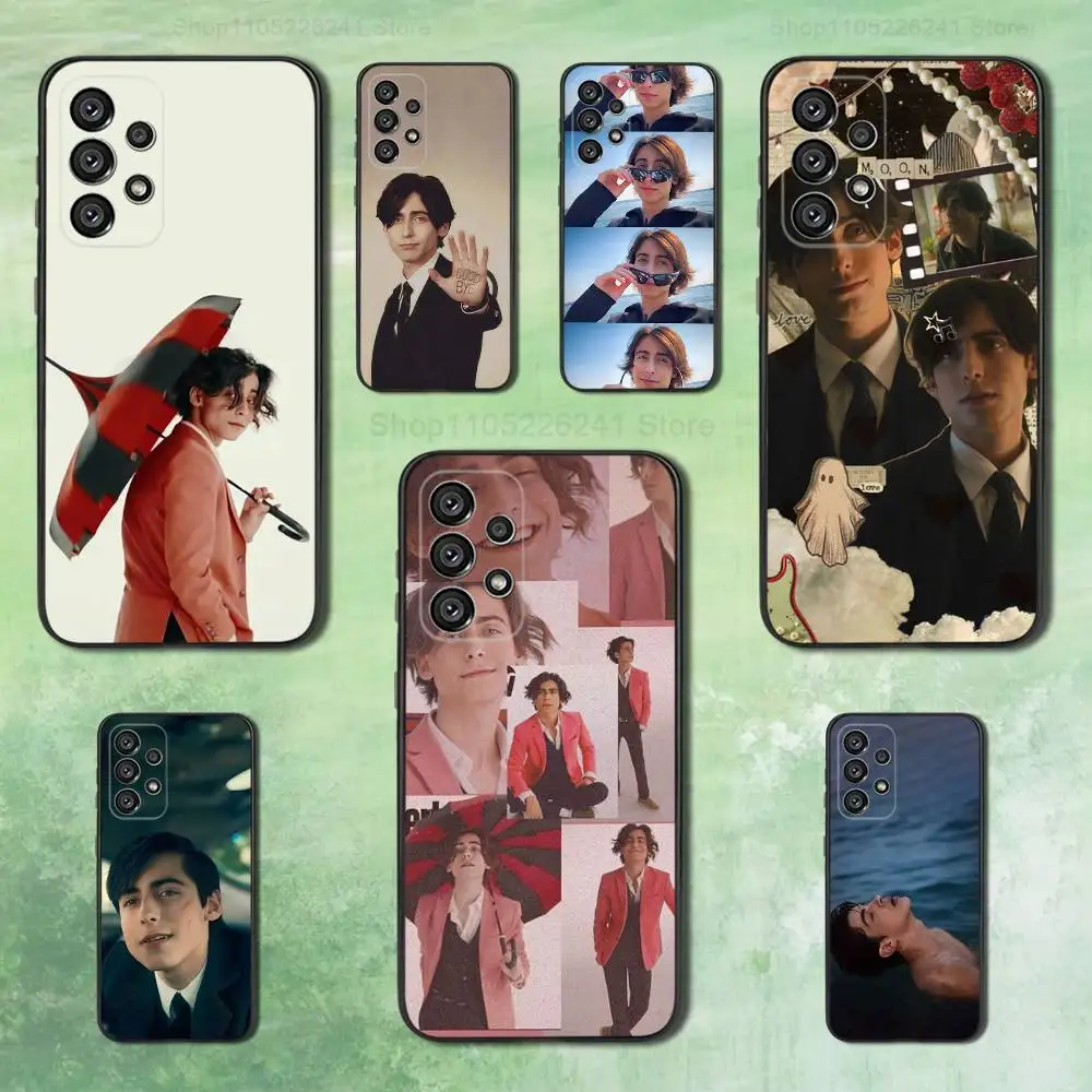 

A-Aidan G-Gallagher Actor Phone Case For Samsung Galaxy A73,31,32,72,41,53,52,71,22,5G,Note,J7,8,9 Soft Black Silicone Cover