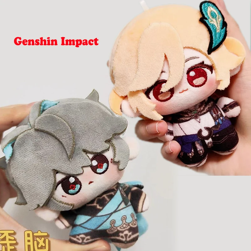 محشوة 10 سنتيمتر Genshin تأثير Kaveh الهيثم كوس القطن دمية ألعاب من القطيفة أنيمي لعبة لطيف قلادة الكبار والأطفال جمع الهدايا
