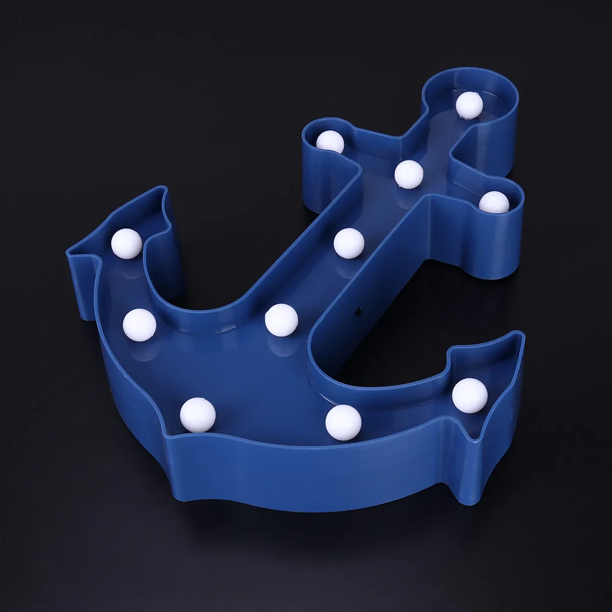

11 Leds Anchor Shaped Light Blue LED Anchor Lamp with for Christmas Birthday Outdoor Indoor Decorative Lighting