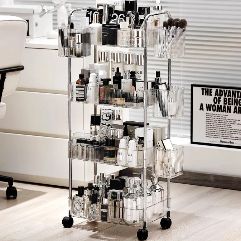 Pedicure Cart Barber Station Trolley Tool Cart Multifunction Snacks Salon Trolley Carrello Attrezzi Mesa Auxiliar Spa Con Ruedas