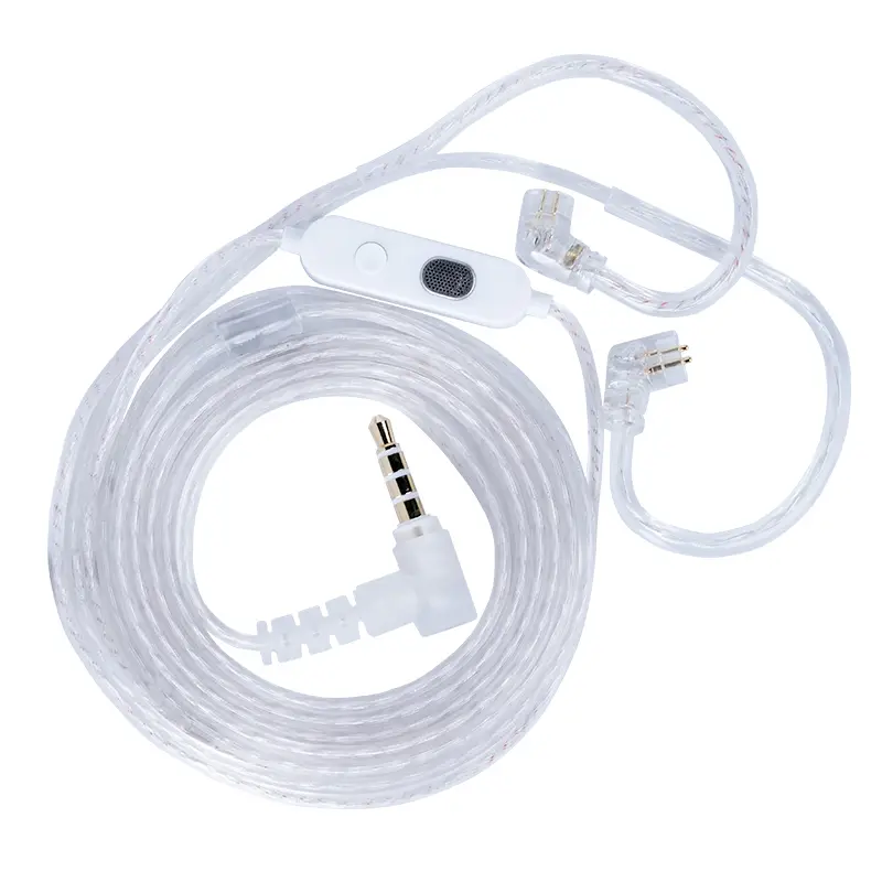 KZ-M2 كابل ترقية مطلي بالفضة مع نوع C/3.5MM ميكروفون مزدوج ل EDX Pro X AS16 Pro PRX Zenith - 2