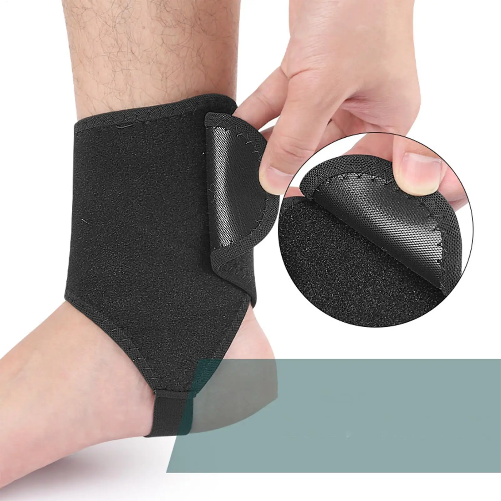 Ankle Heating Pad Adjustable Breathable Sleeve USB Foot Heating Pad For Daily Training Women Fitness Walking Men