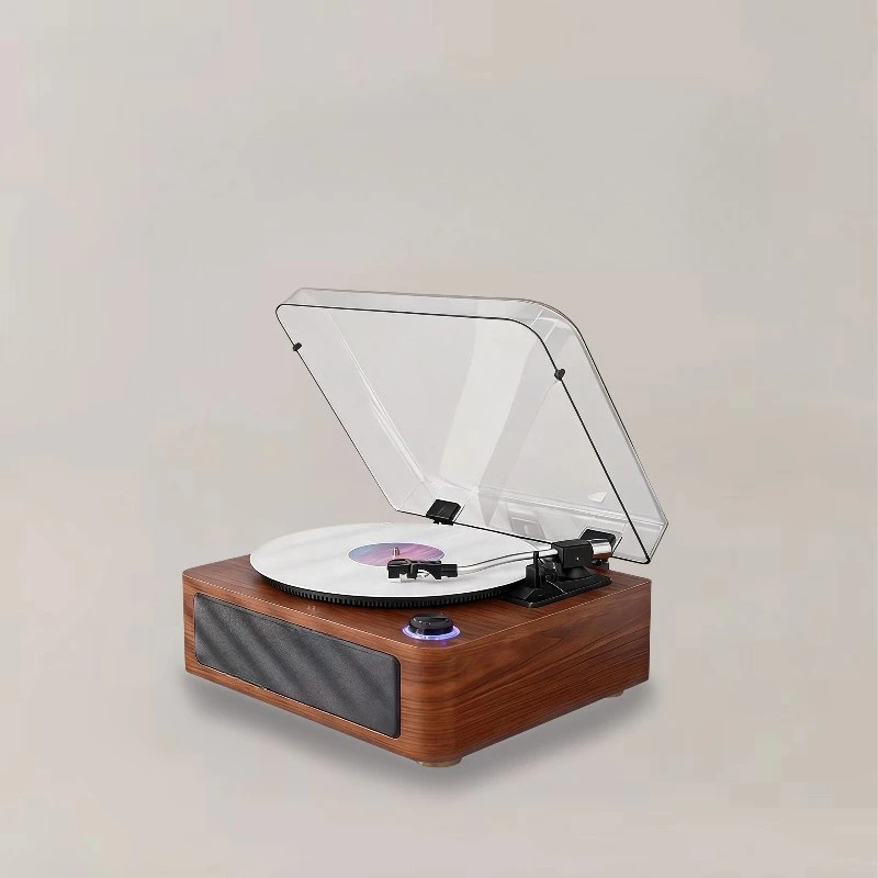 German vinyl record player, vintage gramophone, Bluetooth speaker, vintage style living room high-end ornament, gift