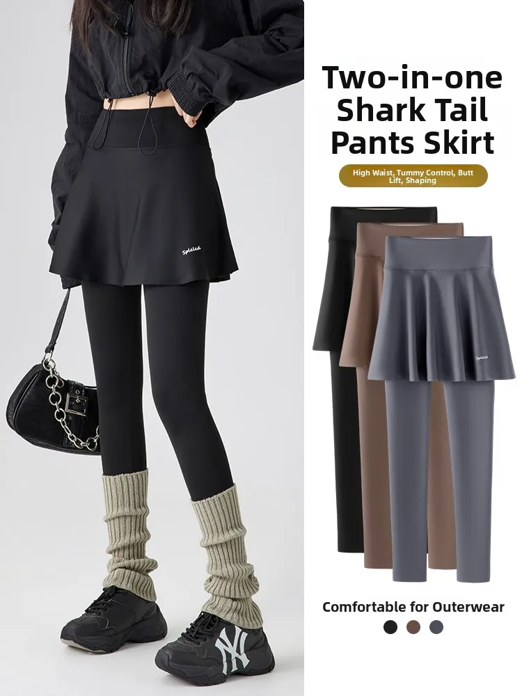 

High Waist arkskin Trousers Women's Outdoor Wear No Embarrassing Lines Sport Fitn High Waist Thiened Autumn 2025