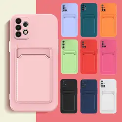 Card Slot Holder Phone Case For Samsung Galaxy A31 A10S A12 A21 A21S A42 A02 A11 M51 M31S M30S M51 A02s Pocket Cover