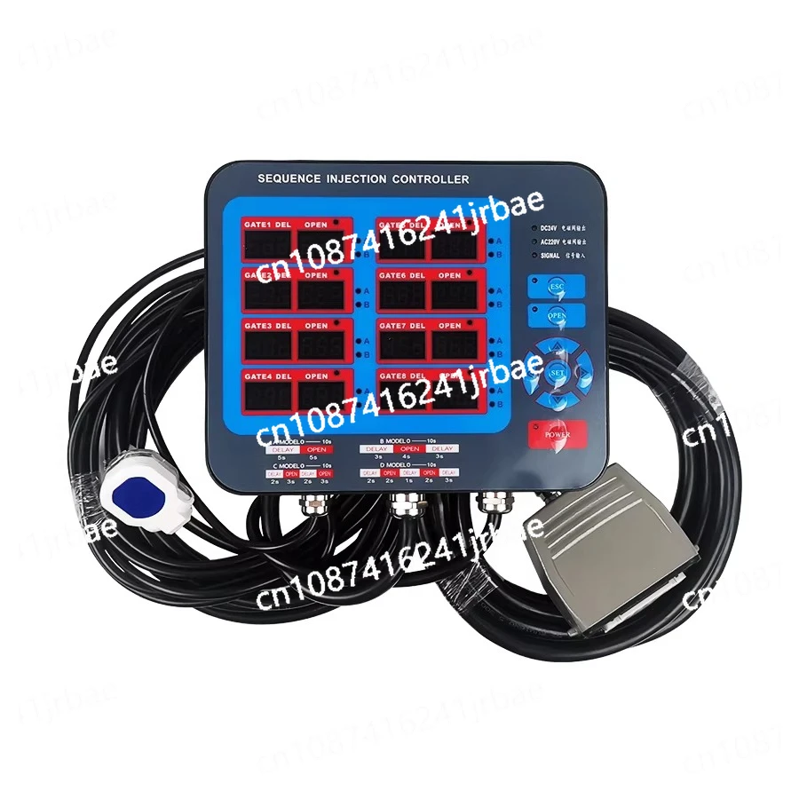 Timing controller Hot runner Injection mold Needle valve Time sequence controller Oil  Steam Sequence Universal