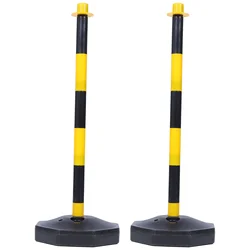 2 Pcs Warning Post Garage Accessories Driveway Guard Safety Barricade Cones Parking Barrier