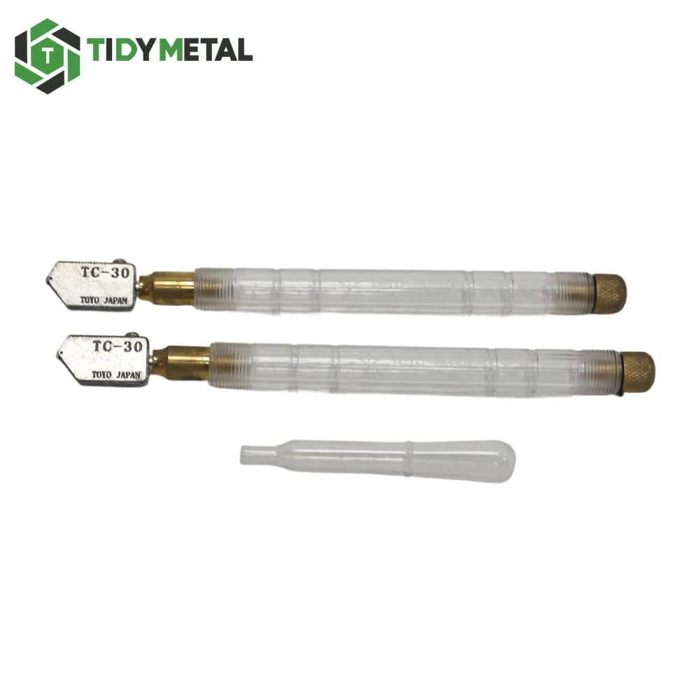 Manual Diamond Wheel Glass Cutter with Auto Oiling Dual-Purpose Cutting Head Multifunctional Japan Toyo TC-30 Glass Cutter
