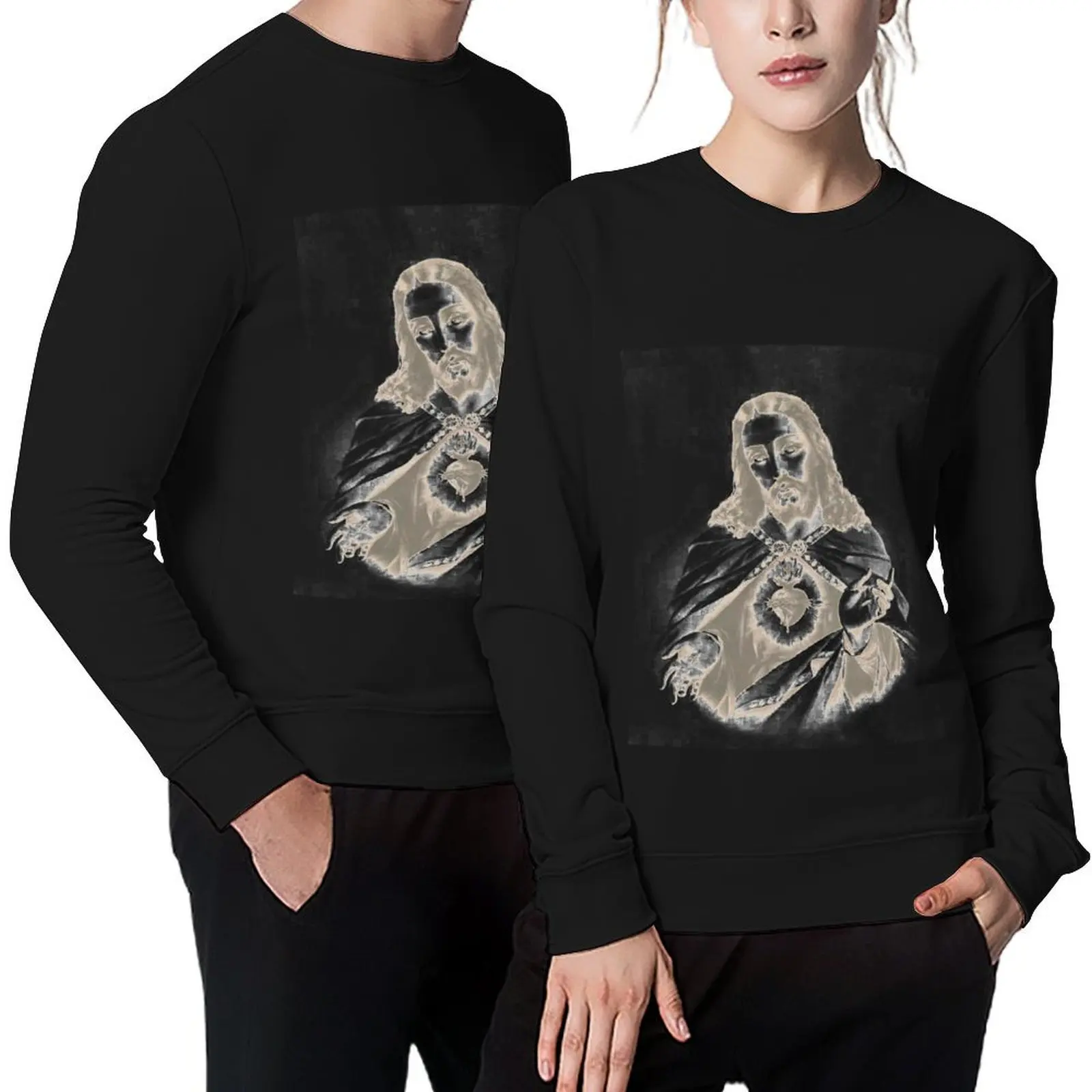 

Sacred Heart of Jesus Pullover fashion men men's winter sweater winter clothes mens clothing sweatshirts for men