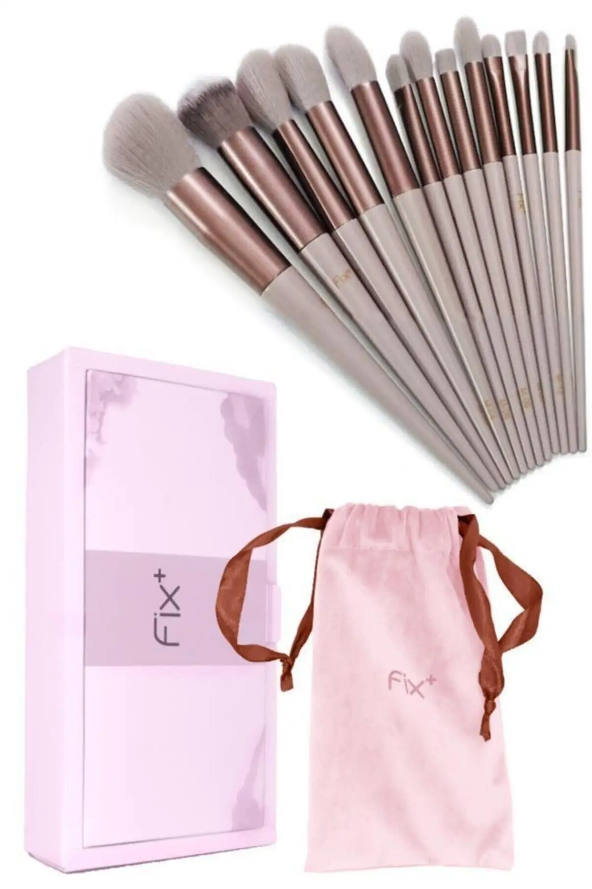 SIRMAK Special Boxed Brush Set of 13 Pink Fast Shipping Unique Box Quality Brushes