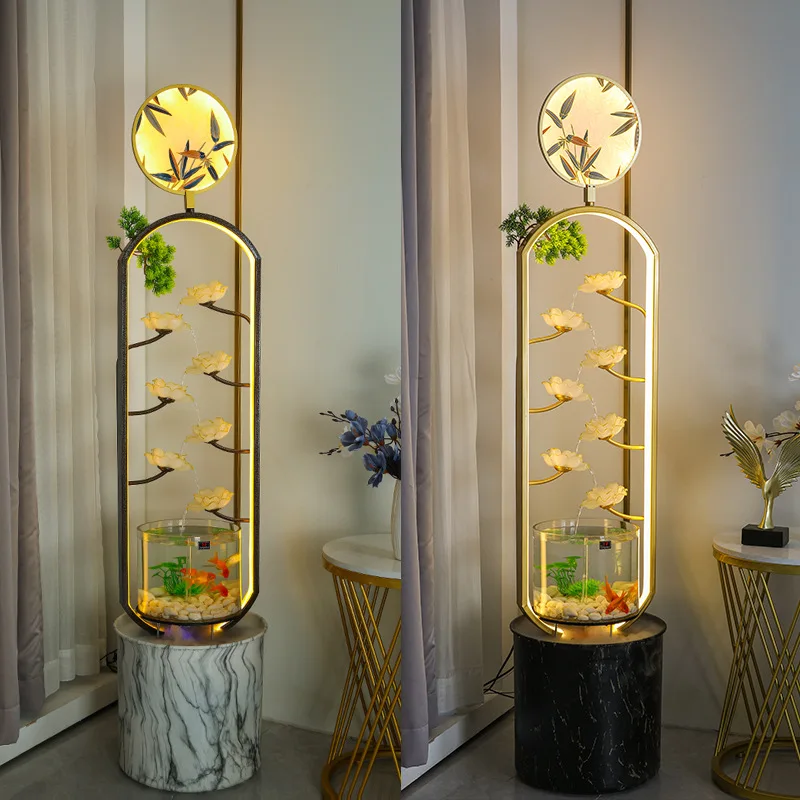 Chinese circulating water floor ornament fountain humidifier