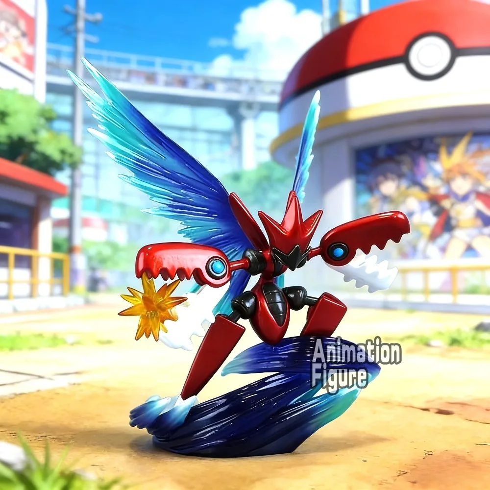 10 cm/3.93 pollici Anime Pokemen Figura Mega Scizor Action Figures Collezione in PVC Modello Giocattoli per Bambini Regali