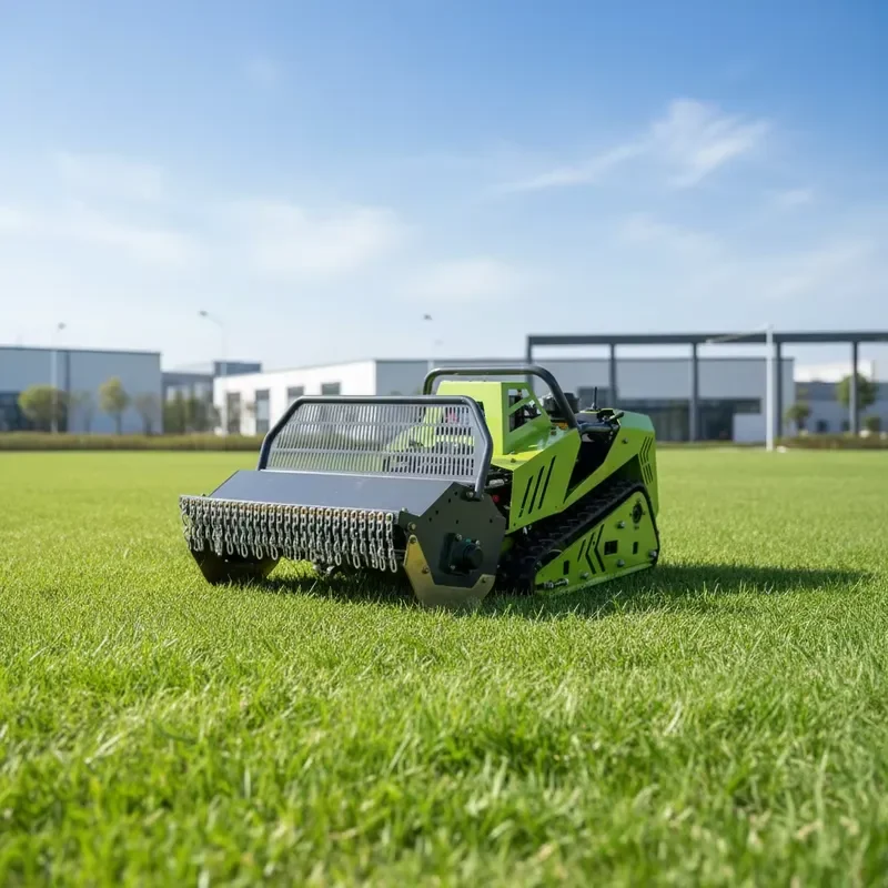 Diesel Remote Control 60/80 Track Mounted Lawn Mower Machine with Wide Cutting Range for Farm Orchard Grass Cutting