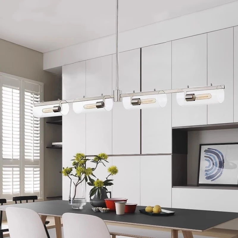 

Postmodern light luxury creative living room chandelier minimalist Nordic modern art restaurant bedroom glass chandelier