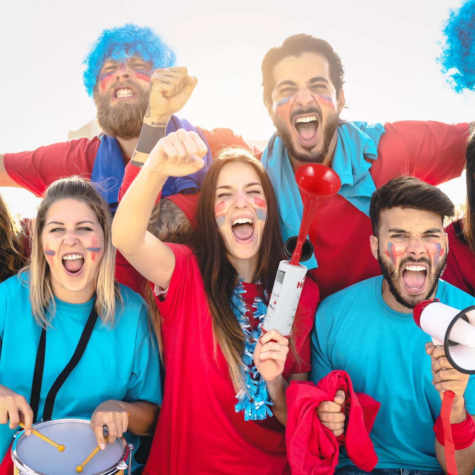 

Hand Air Loud Sound Portable Strong Materials Sports Events Cheering Props Cheering Horn Prop Fans Horn Soccer Party Favors