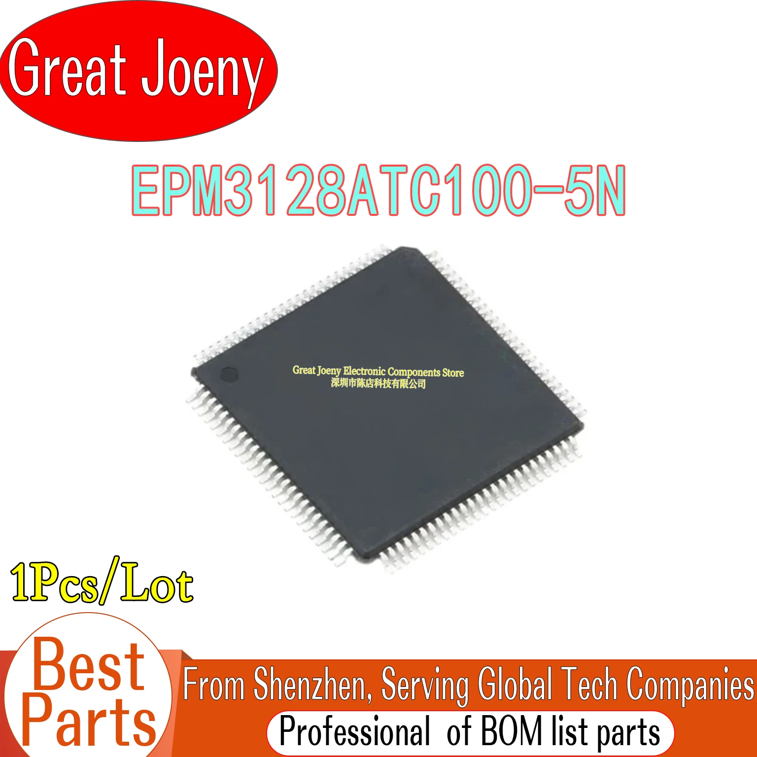 

100% New EPM3128ATC100 EPM3128ATC100-5N IC Chipset TQFP-100