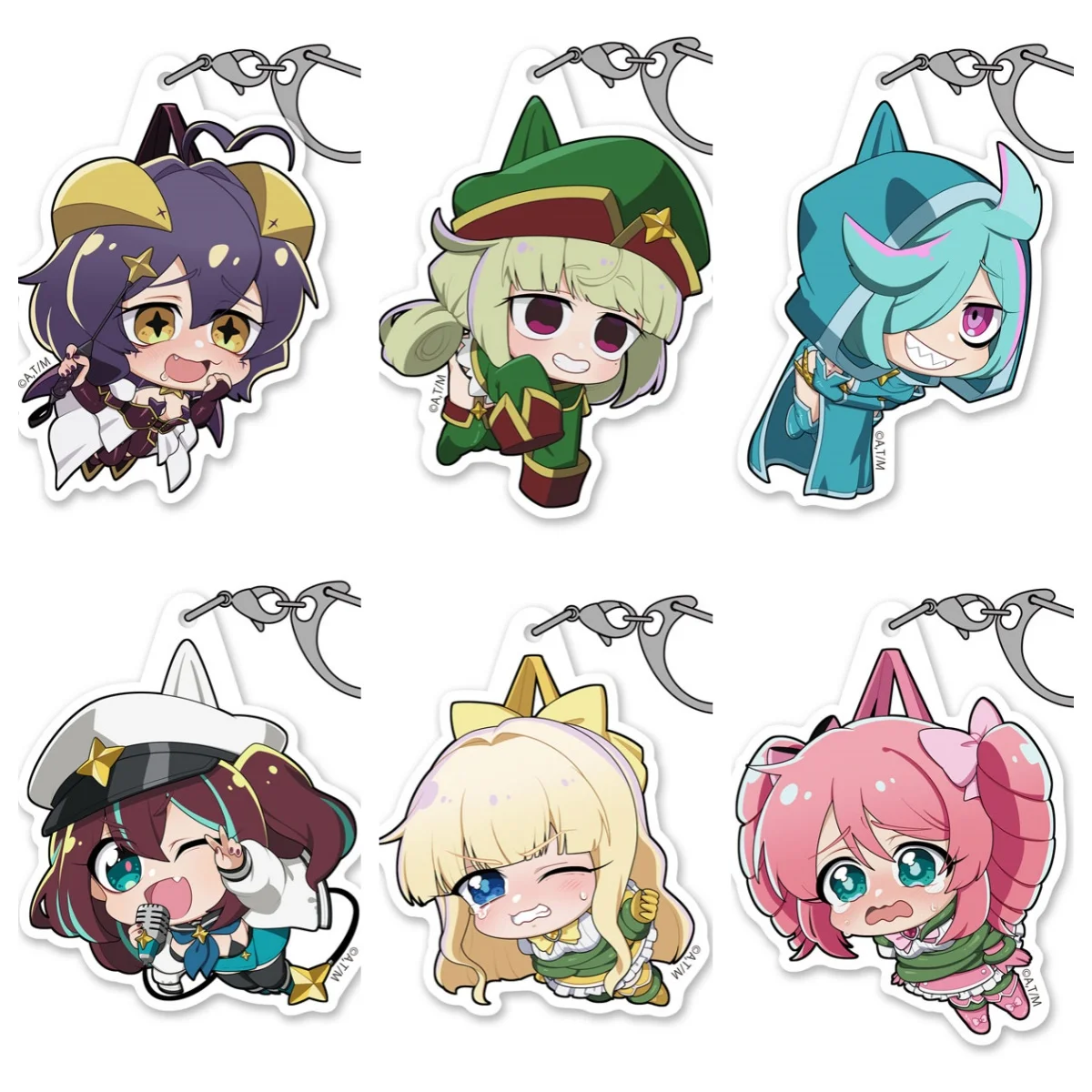 

Anime Gushing over Magical Girls Acrylic Keychain Pendant Bag Car Keychain Cell phone Accessories present Firend Gifts