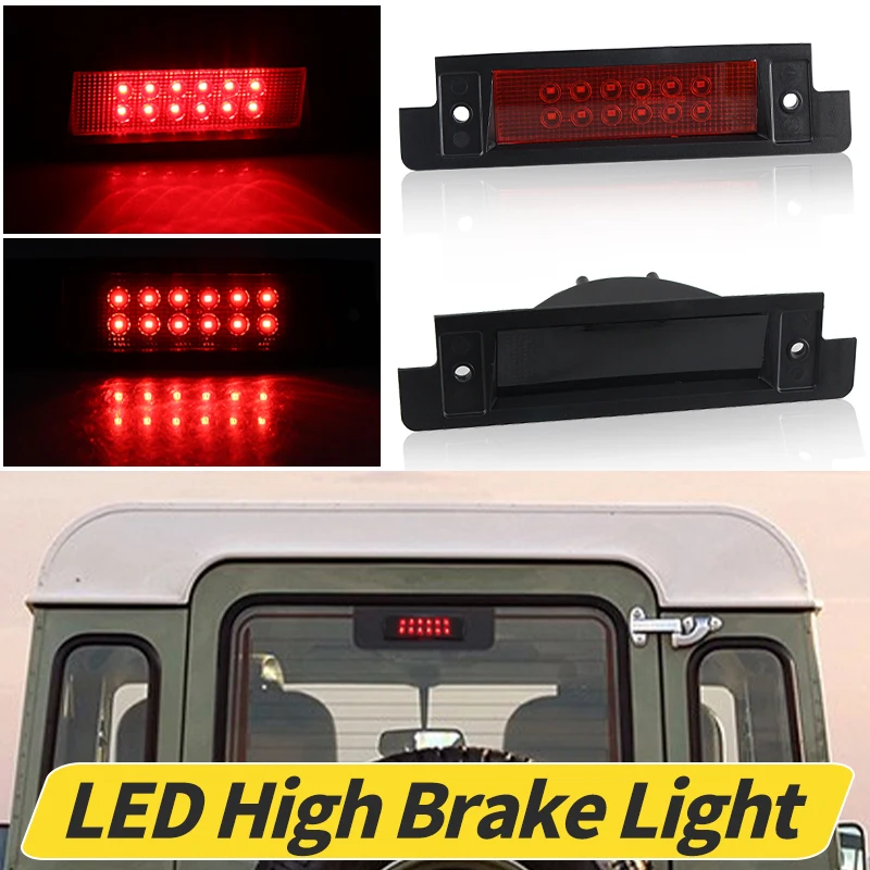 1pc Third Brake Light Fit for Land Rover Discovery Defender 90/110 LED 3Rd Brake Light High Mount Stop Light XFK100290