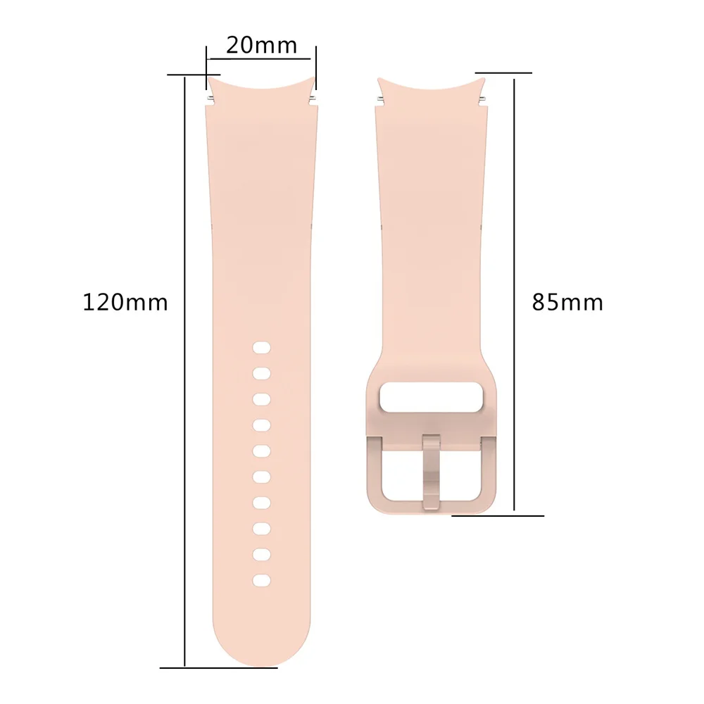 BEHUA 20mm Armband für Samsung Watch 4 40mm/44mm Uhrenarmband für Galaxy 5 40mm 44mm Smartwatch-Band Correa Armband Gürtel Zubehör – Detail 6