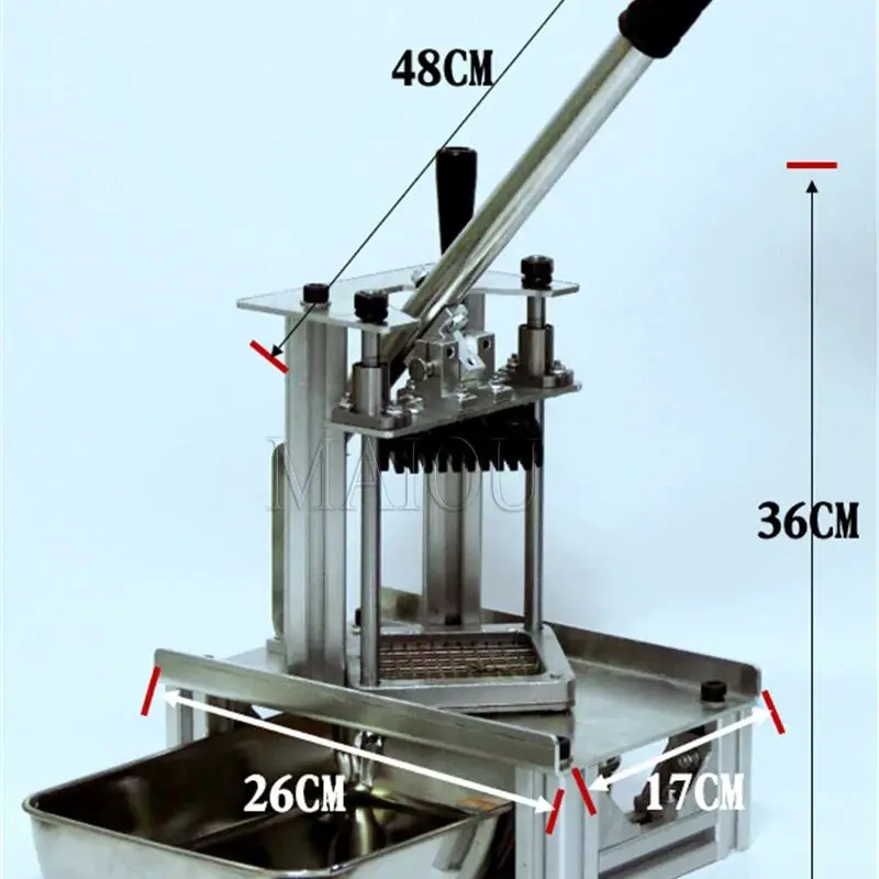 

Ручная машина для резки картофеля из нержавеющей стали, коммерческая машина для резки картофеля фри, чипсов, редиса, огурца, фруктов, овощей, инструмент для резки