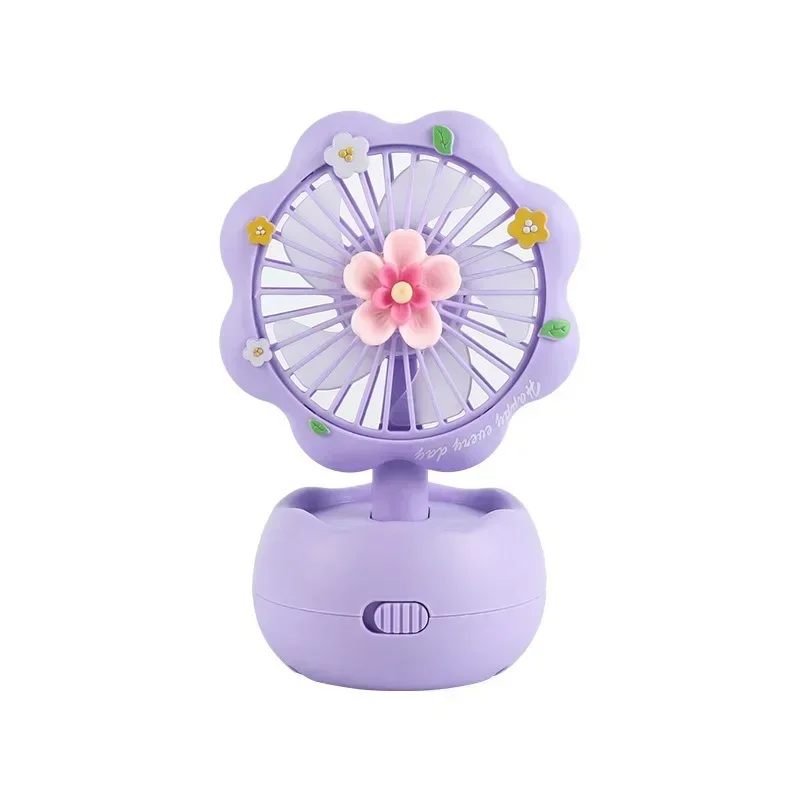 Venta caliente de escritorio lindo Mini ventilador de mano estudiante portátil ventilador USB de alto viento silencioso