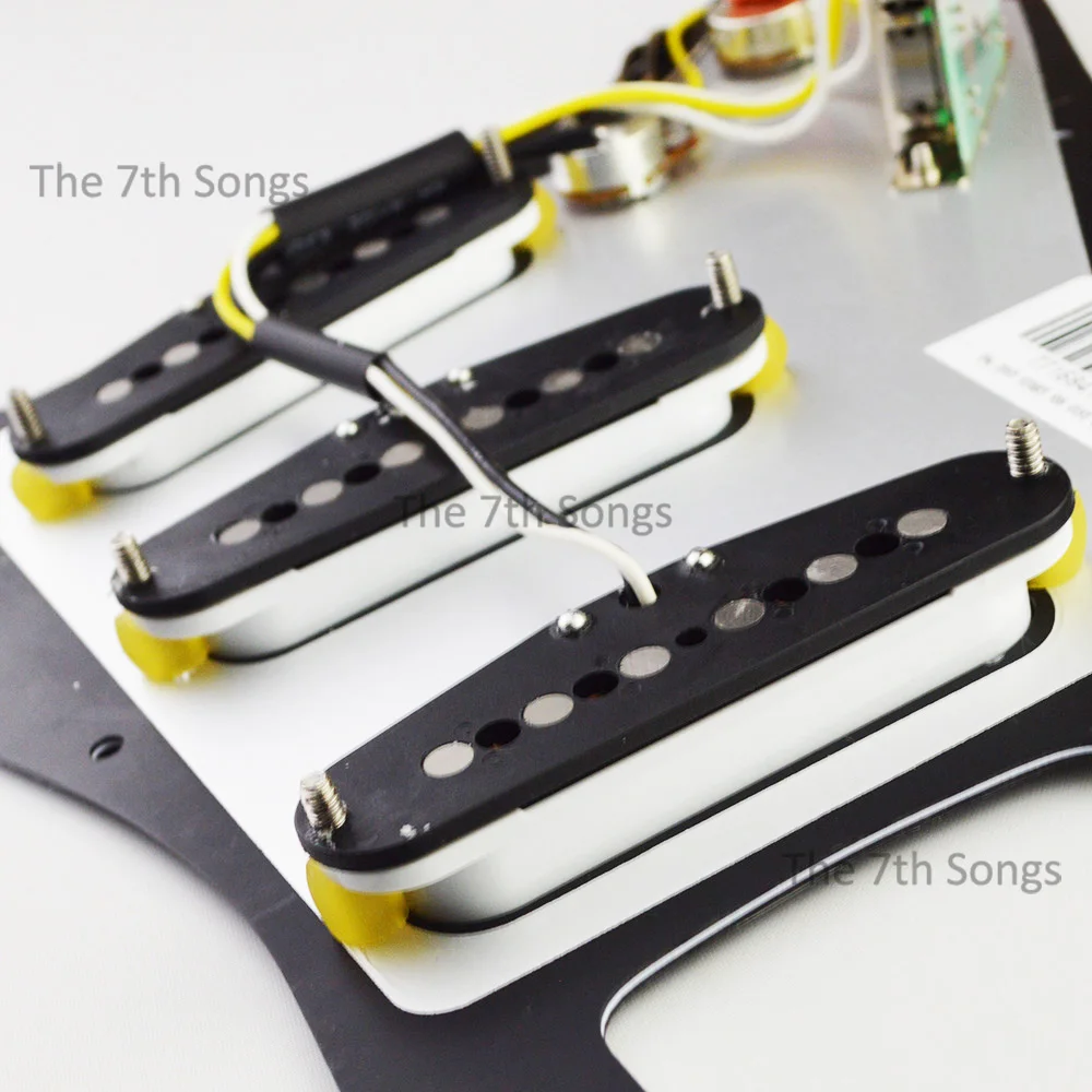 Texas Rock Alnico 5 SSS ST Electric Guitar Loaded Pickguard Alnico V Pickup Guitar Wiring Pre-wired view 3