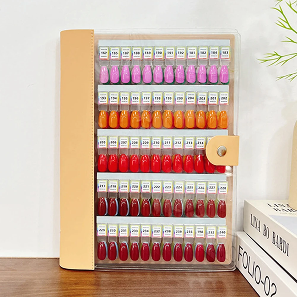 Libro magnetico per orologi per unghie Organizzatore per libri con display a colori per unghie da 120 punte magnetiche per uso domestico in salone