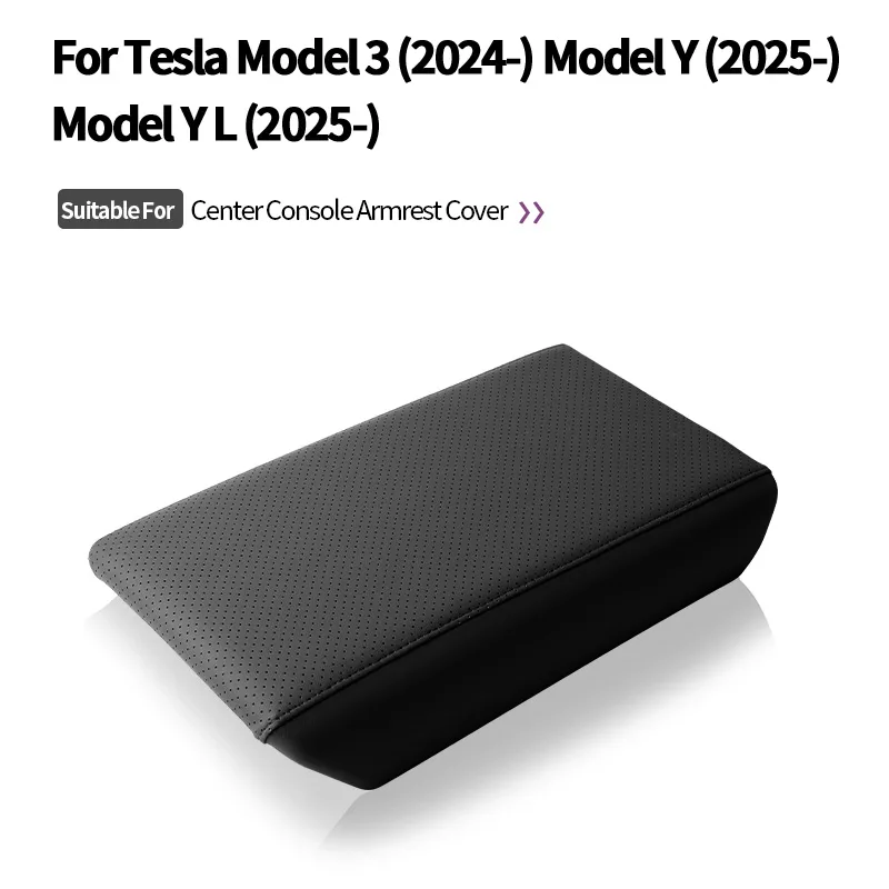 For Tesla Model 3 Highland Model Y Juniper ABS Center Console Armrest Box Cover Armrest Protective Pad Car Interior Accessories