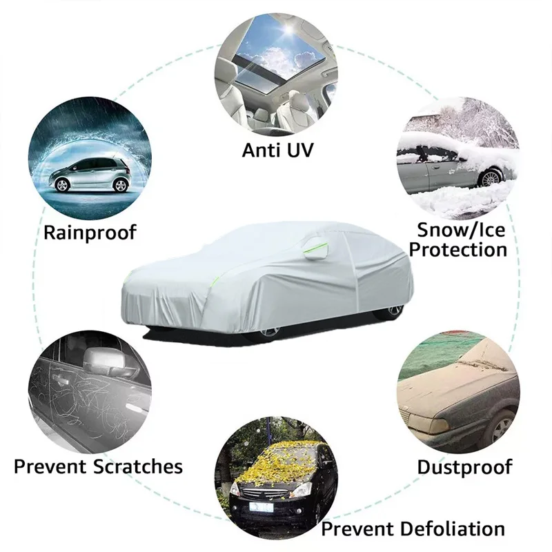 

For JEEP Gladiator Outdoor Protection Full Car Covers Snow Cover Sunshade Waterproof Dustproof Exterior Car Accessories