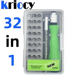 32 in 1 Tool Repair Screwdriver Set Precision Mini Magnetic Screwdriver Bits Kit Phone Mobile IPad Camera Maintenance