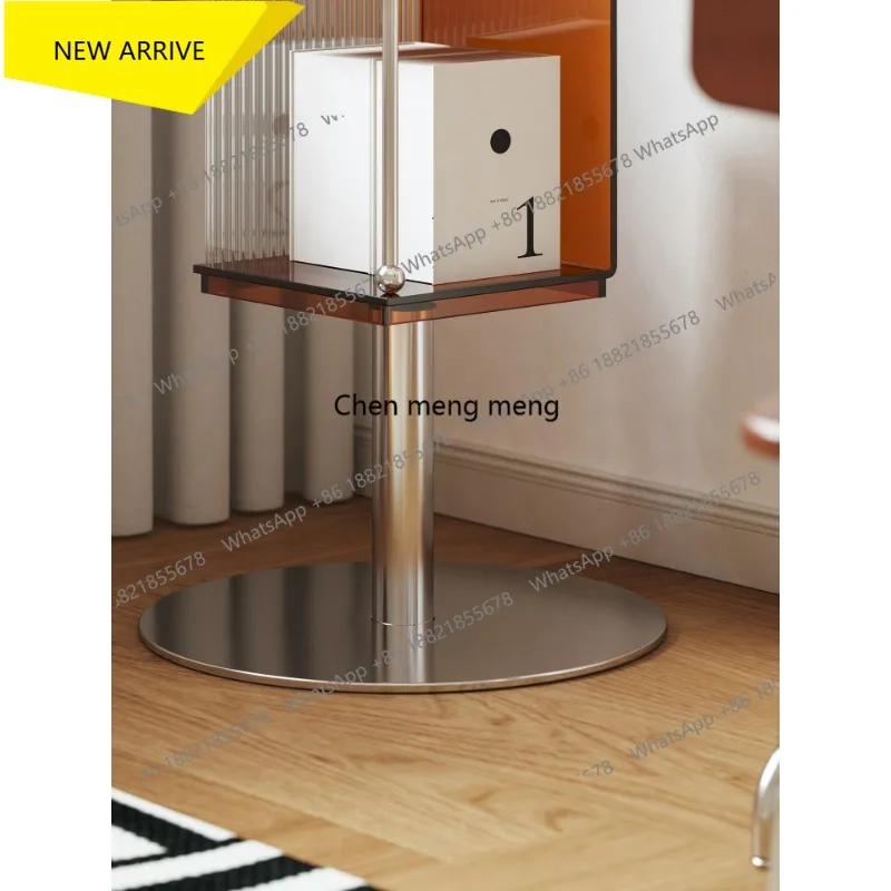 DD182  Simple rotating bookshelf, corner rack, floor-to-ceiling multi-layer storage display rack, living room
