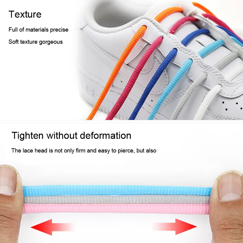 Ovale, halbkreisförmige Sport-Schnürsenkel, gewebte, runde Schnürsenkel, klassische, unisex Schnürsenkel als Ersatz für Sneaker und Freizeitstiefel. – Detail 4