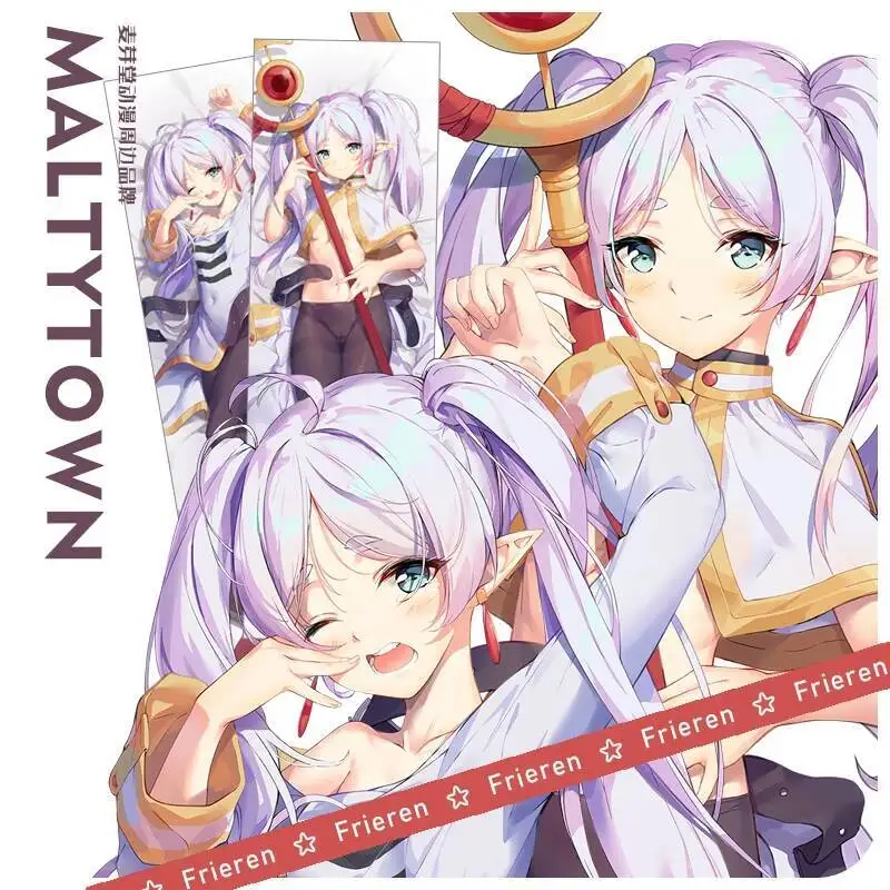 

Japanese Anime Frieren: Beyond Journey's End Frieren Sexy Dakimakura Hing Body Pillow Case Cover Cushion Bedding MYT