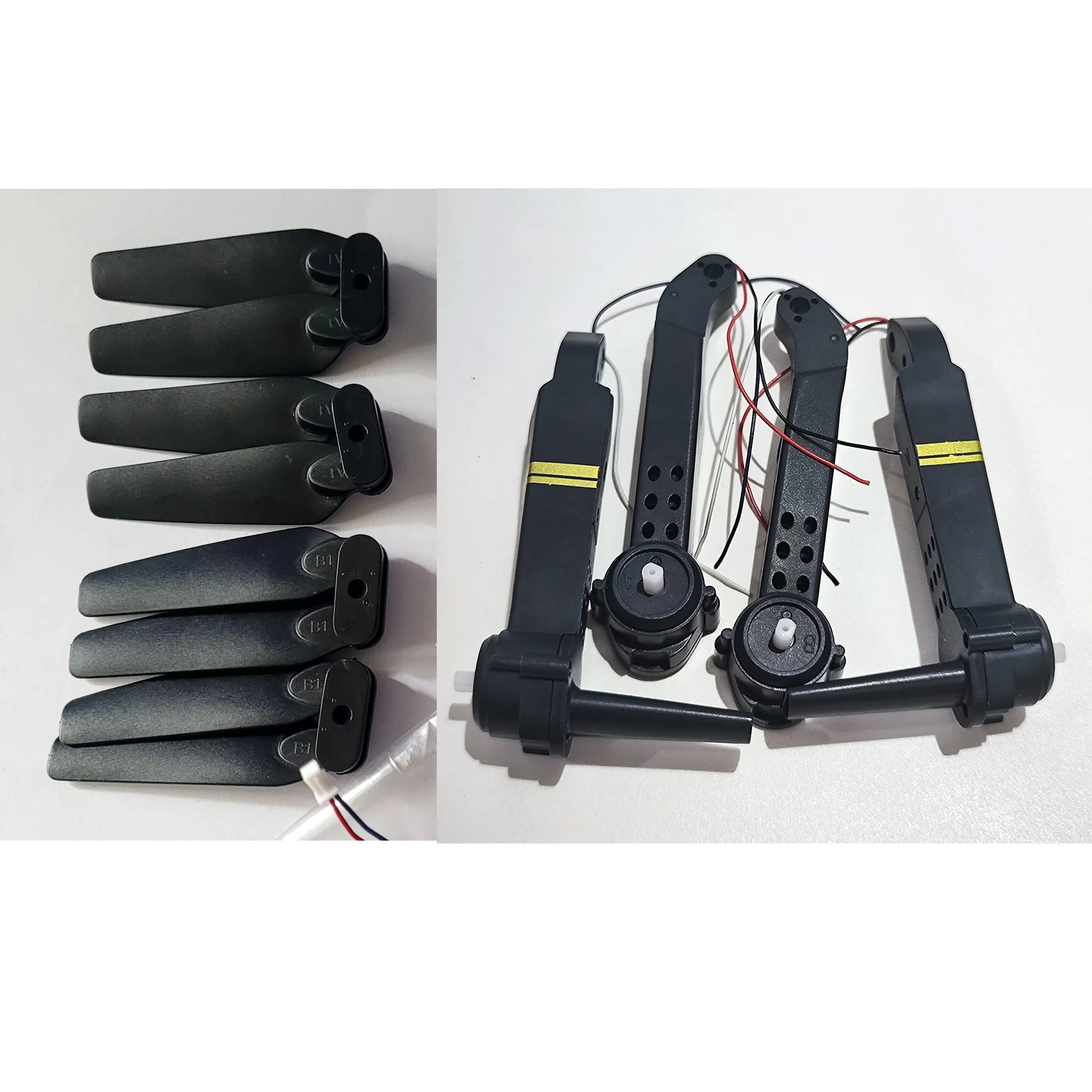 Original E58 Drone Spare Part Motor Arm Set / Propeller Blade Wing Fan RC Quadcopter Replacement Accessory