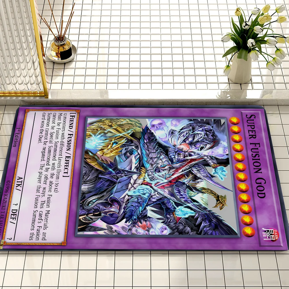 Kreslený anime yu-gi-oh pokoj rohože antikluzké absorbovat voda dlouhé svléknout se polštářek bedroon rohož vítejte rohož