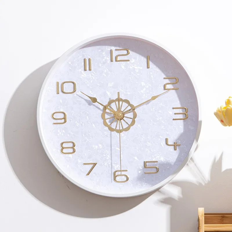 Bedroom Nordic Wall Clock Mechanic Mid Century Retro Clockwork Wall Clock Luxury Noiseless Dekoracje Do Pokoju Room Decoration