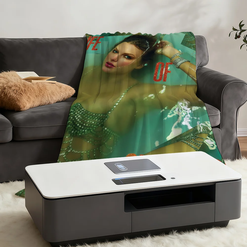 Blanket Throw Super Cosy Plush Living The Life T-TaylorS-ES Showgirl Room Sofa Couch Of Childish A S-SwiftS-ES Birthday Gifts