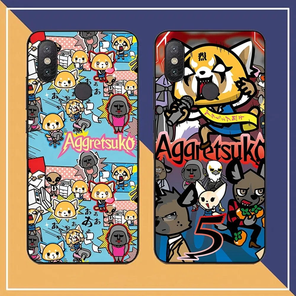 Cartoon Cute A-Aggretsukos Phone Case For Redmi Note 4 X 5 A 6 7 8 T 9 9S 10 11 11S 11Epro Poco M3 pro