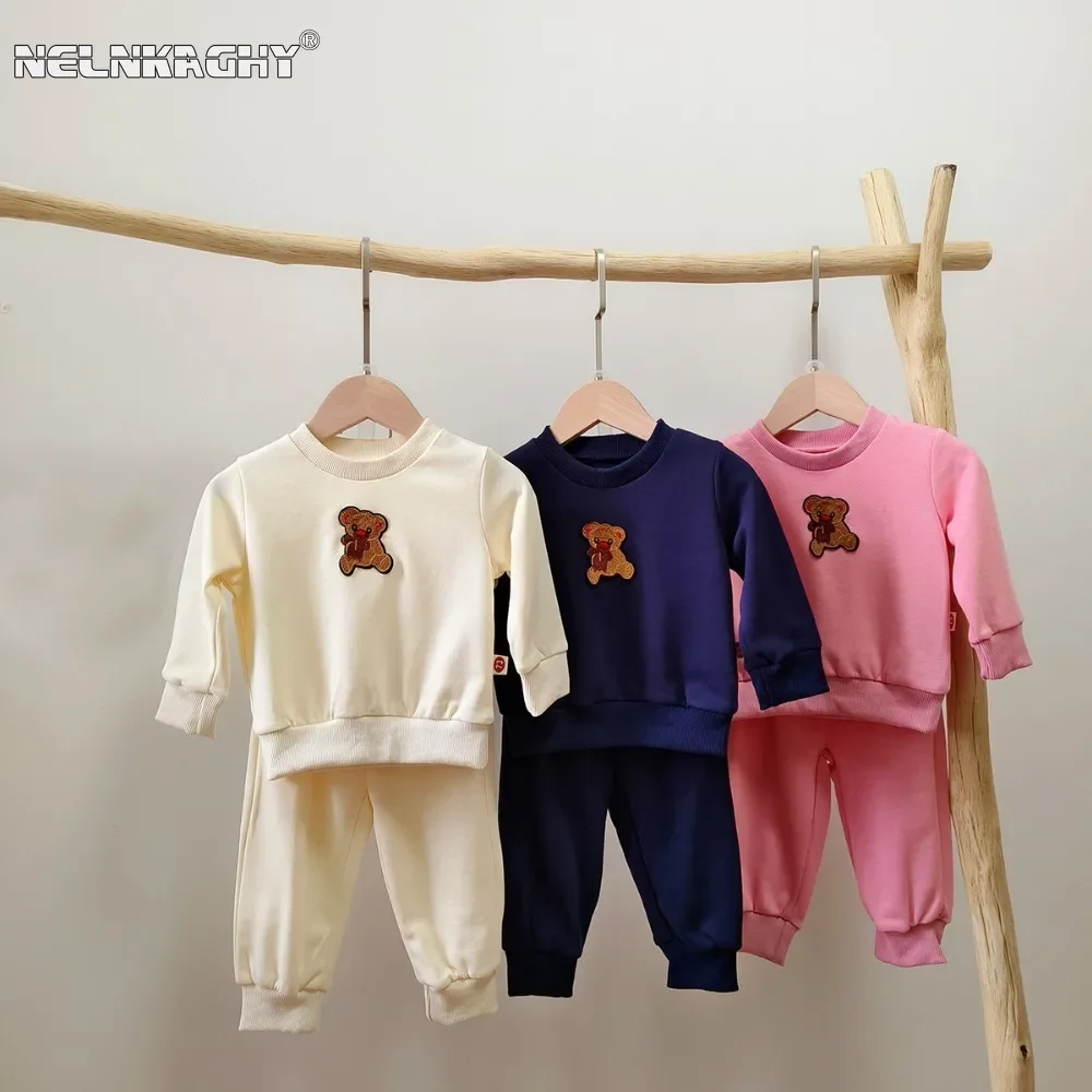 New Arrival: Infant Boys' Spring/Autumn Casual Sportswear Set, Baby Boys' Leisure Outfit with Top and Pants 2-Piece Set