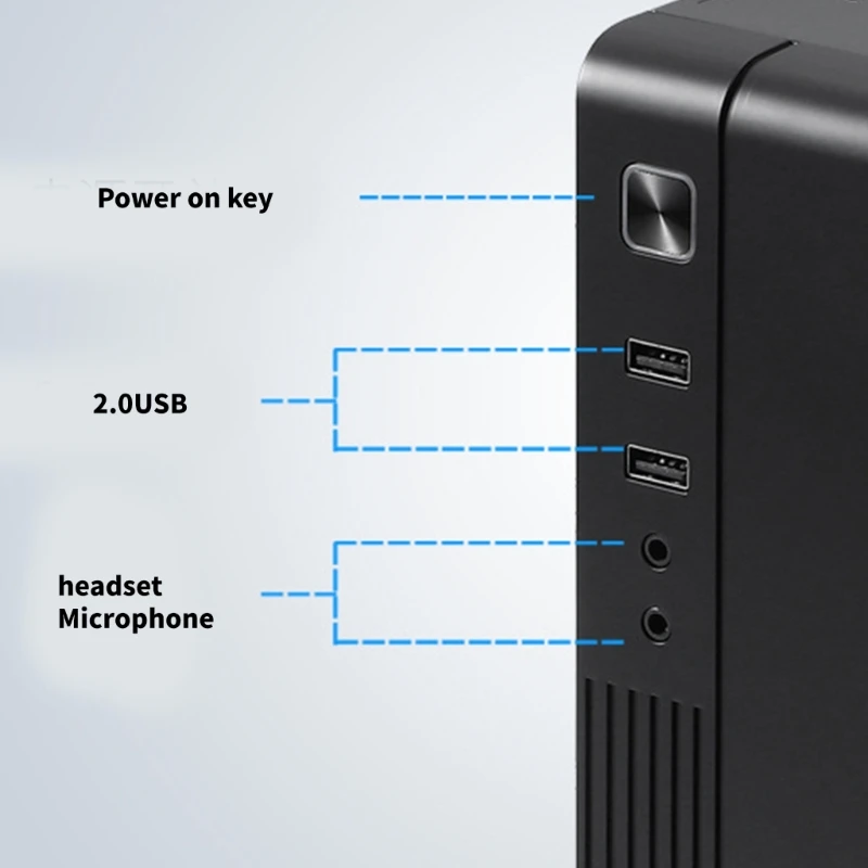 MX02 Mini châssis PC châssis Mini ITX boîtier HTPC PC Support disque solide 2,5 pouces